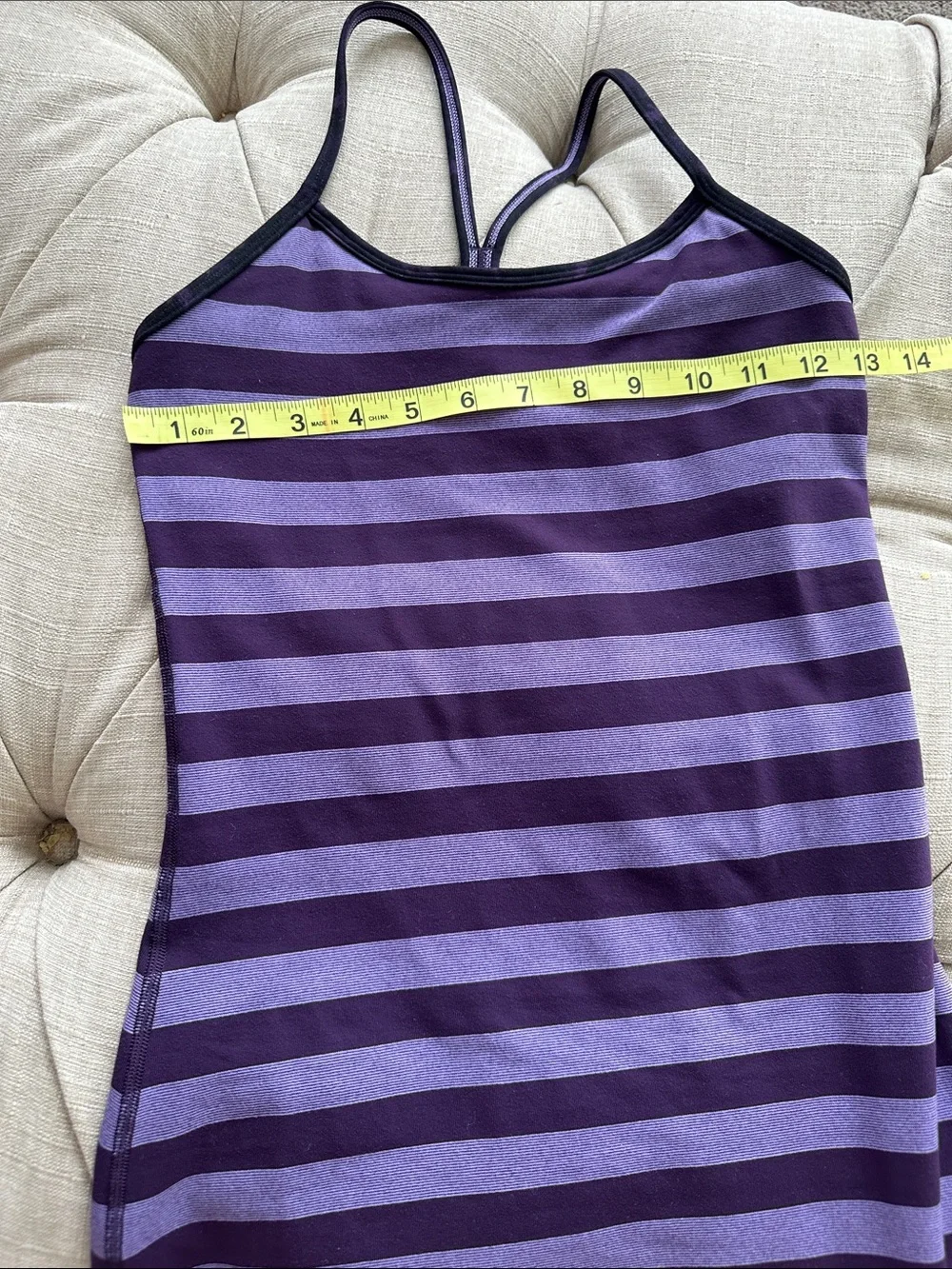 lululemon athletica Purple Striped Camisole Tank